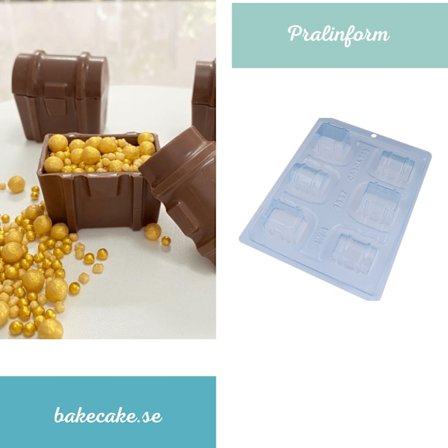 Pralinform Låda Chokladform - BWB 9557 - Special 3 Part Mold