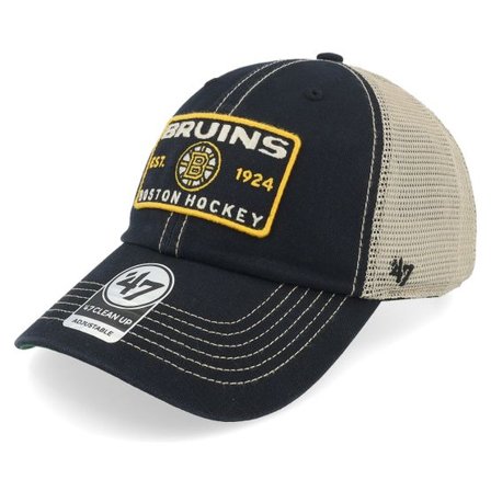 47 Brand - NHL Svart trucker Keps - Boston Bruins NHL 47 Clean Up Vintage Black Trucker @ Hatstore