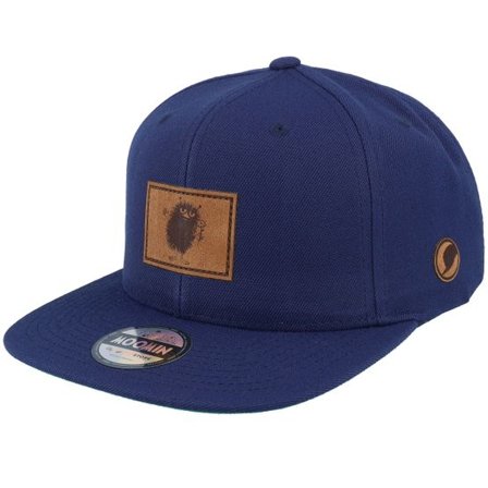 Moomin - Blå snapback Keps - "Stinky Engraved Patch Navy Snapback " @ Hatstore