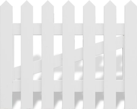 Jabo Smögen 4519 Grind vit, 1000x800 mm, Utemiljö