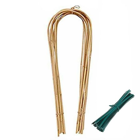 10 stk./sæt U-formet plantesupport Fleksibel stærk håndlavet espalier