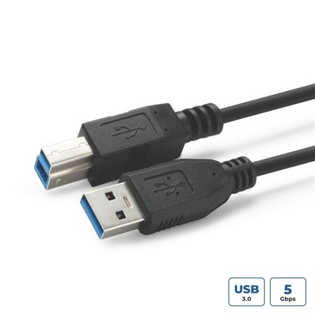 MicroConnect USB-kabel - USB Type B til USB-type A - 2 m