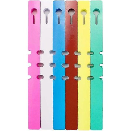 Plastik Træmærker 600 STK Haveplanteetiketter 2x21cm Vikle Om Hængende Etiketter (6 Farver)-God