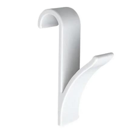 Køkken Badeværelse Hængeklips Opbevaringshylder Hvid Klar Hængende Opvarmet Håndklæde Radiator Skinne Tøj Sjal Hængere Kroge Holder White 1 pcs