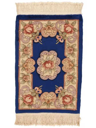 Orientalsk Kina 90 Line Tæppe 60X90 Brun/Sort Uld, Kina