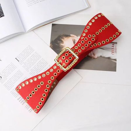 Elastiske korsetbælter til taljen, RØD