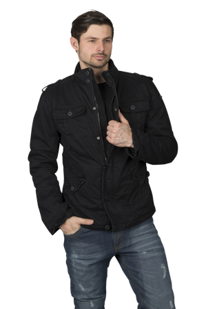 Jas Brandit Britannia WinterJas Zwart M