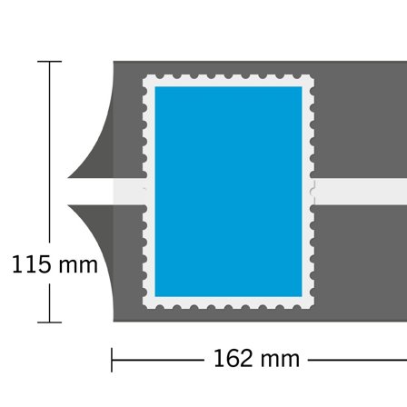 HAWID - Striber til blokke - 162x115 mm - Schaufix - Sort - 10 stk
