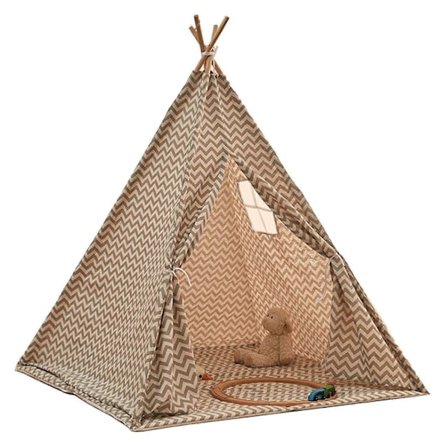 Leketelt for barn med vindu, lekehus, barnetelt for innendørs og utendørs moro