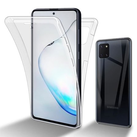 Skydd för Samsung Galaxy A81 / NOTE 10 LITE / M60s Transparent Etui Hölje Fodral 360° Full Body Skydd
