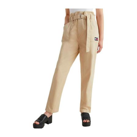 Tommy Jeans - Byxor - Beige - Dam - Storlek: M, Dam, Storlek: M
