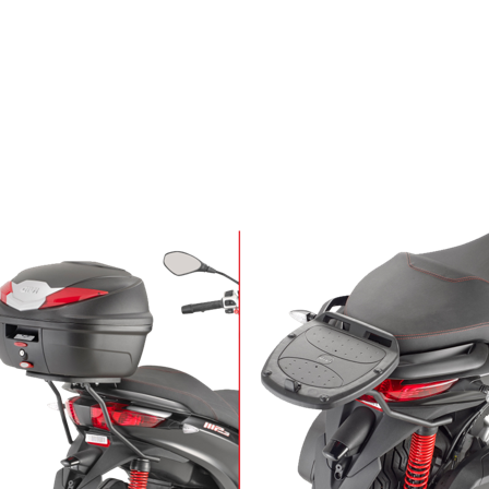 Topkofferrek Givi SR M/MM Monolock - Piaggio MP3 125 2011-2018