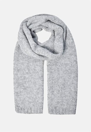 Soyaconcept - Stickad halsduk - gråmelange - för damer - - Cellbes