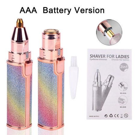 Elektrisk ögonbrynstrimmer Ansiktshårborttagning BATTERI BATTERI