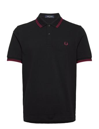 Twin Tipped Fp Shirt Black Fred Perry
