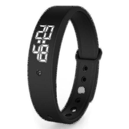 Vibrationspåminnelseklocka - Med Upp Till 10 Dagliga Alarm (svart)-dwdz