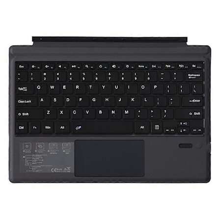 1089A Kompatibelt för Microsoft Surface Pro 3 / 4 / 5 / 6 / 7 Laptop Magnetisk Adsorption Bluetooth Trådlöst Tangentbord med Pekplatta