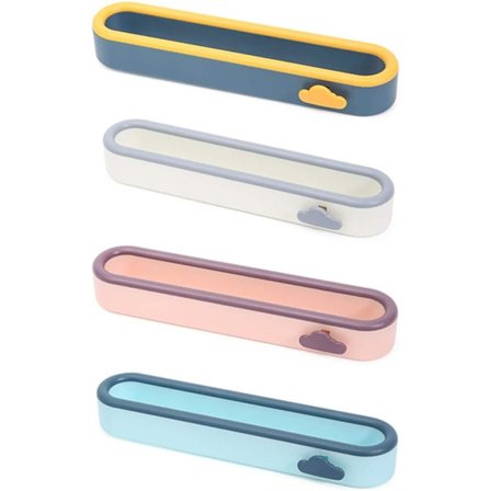 4 stk. (Mørk Blå + Rosa + Lyseblå + Grå) Sko- og Tøffelholder