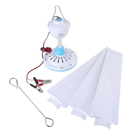 12V Portabel Takfläkt 70 till 120 cm Takfläkt Hängande för Husbil Tält Fläktar för Utomhus Hem Matsal