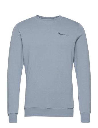 Elm Knowledgecotton Sweat - Gots/Ve Sweatshirt Trøje Blå Knowledge Cotton Apparel