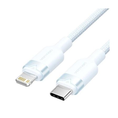 USB-C Lightning -kaapeli Vention LALSF- USB-C uros - Lightning uros - 27W - 480Mbps - 1m - Sininen