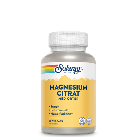 Solaray BioCitrate Magnesium, 90 kapsler