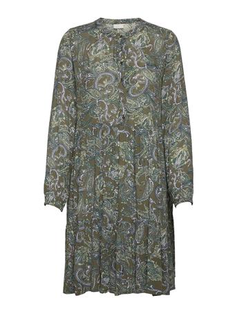 Kaevity Amber Dress Knälång Klänning Grön Kaffe