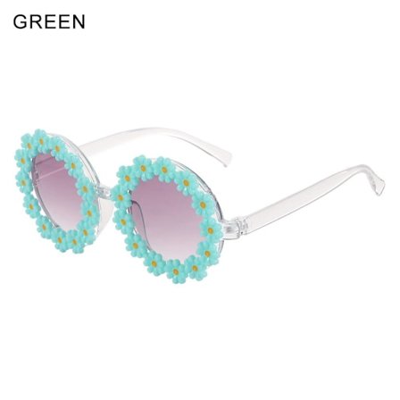 Daisy Aurinkolasit Naisten Flower Aurinkolasit GREEN GREEN