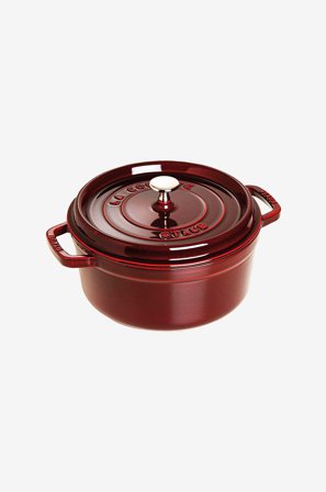 Staub - Gryde La Cocotte rund 24 cm, 3,8 l - Rød - Gryder & kasseroller - Fra Homeroom