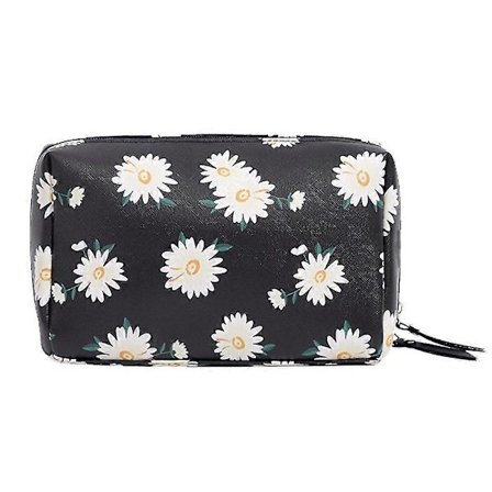 Vanntett kosmetisk oppbevaringsveske i skinn for kvinner