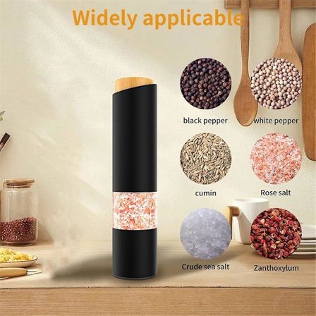 Sähköinen suola- ja pippurimylly, säädettävä karkeus, automaattinen pippuri- ja suolamylly, akkukäyttöinen keittiötyökalu