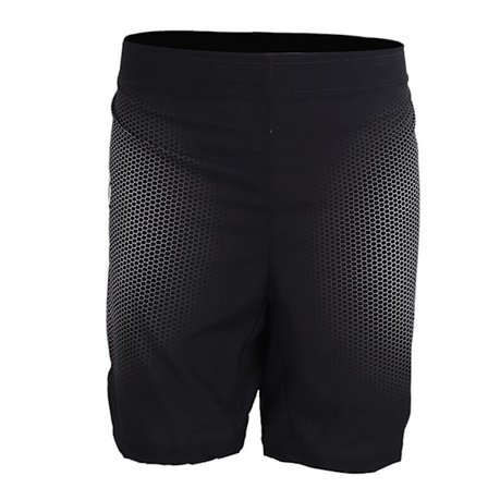 Sport Shorts Herrar Lounge Raka Ben Straight Ben Lätt Elastiska Midjehöga Shorts Tryckta Shorts för Boxning Vandring Svart M