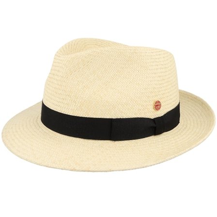 Mayser - Beige straw Hoed - Maleo Panama Rude Natur Straw Hat @ Hatstore