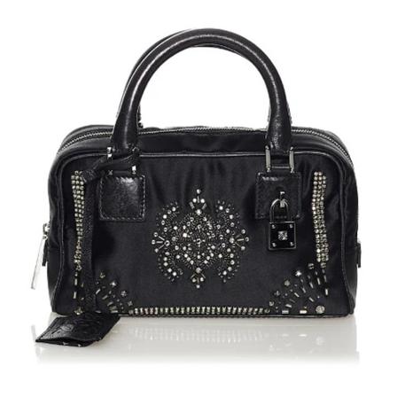 Loewe Pre-owned, Pre-owned Silkhandbags Zwart, Dames, Maat:ONE Size