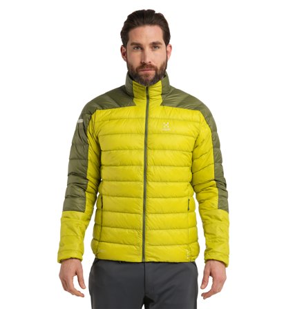 Haglöfs L.I.M Down Jacket Men Aurora/Olive Green - Herre - M