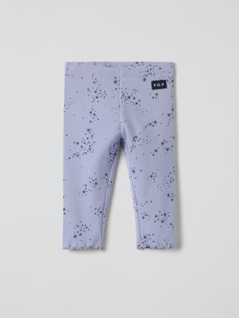 Gerippte Leggings Sterne - 80 - kinderbekleidung - purple - Polarn O. Pyret