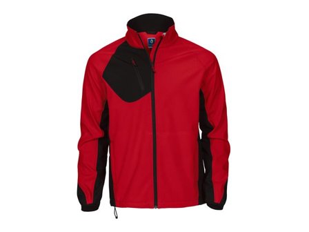 PROJOB Softshelljacka herr PROJOB 2422 röd 2XL - Lyreco - Arbetskläder - Arbetsjackor - Softshelljackor