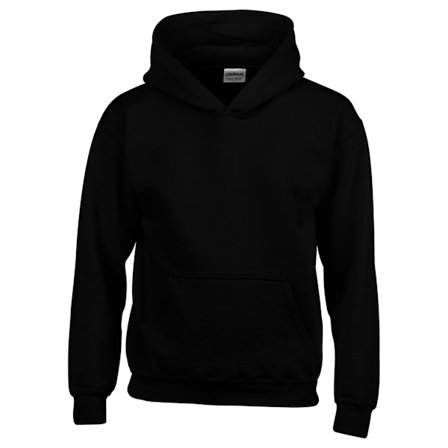 Gildan Barn/Barn Tung Hoodie 12-13 År Svart