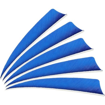 Pilfjädrar, Kalkonfjäder Fletch, för DIY Målskytte, Höger Vinge, 30 st, 4 tum - Blå