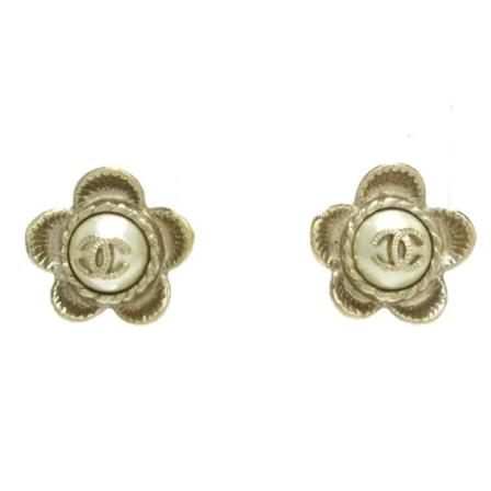 Chanel Vintage Pre-owned Metal reringe Gul, unisex Vintage Smykker, Størrelse: ONE Size