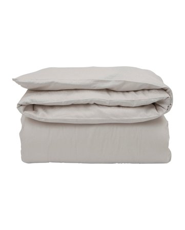 Lexington Hotel sateen duvet cover in light beige jacquard