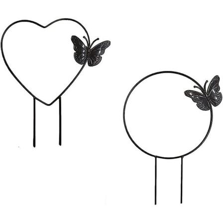 2 kpl kasvitelineen sarjaa, rautapuutarhateline kiipeilykasveille, köynnöskasvien tuki, metallipuutarhateline kasvien kiipeilyyn pihan pyöreän varren 