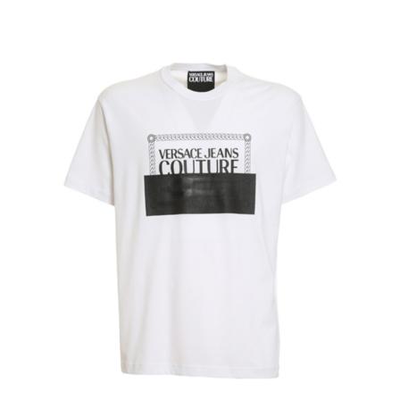 Versace Jeans Couture, T-Shirts Wit, Heren, Maat:M