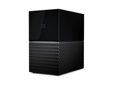 WD My Book Duo WDBFBE0160JBK - Harddiskarray - 16 TB - 2 brønner - HDD 8 TB x 2 - USB 3.1 (ekstern)