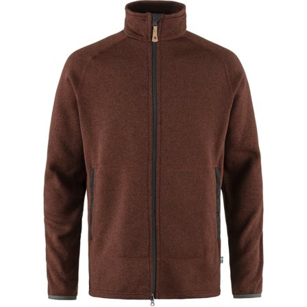 Fjällräven Övik Fleece Zip Tröja L - male - Autumn Leaf/Brun - Tröjas & knitwear