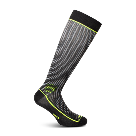 Calze SIXS LONG 2 Nero/Fluo Giallo/Carbonio S