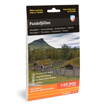 Calazo förlag Funäsfjällen 1:50.000 literature Black OneSize
