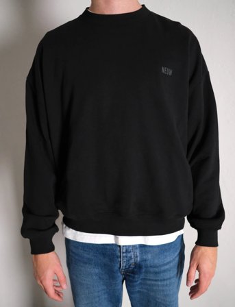 NEUW Neuw Wordmark Crew Black - Black - XL