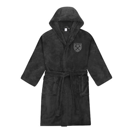 West Ham United FC Herr Crest Fleece Morgonrock XL Grå