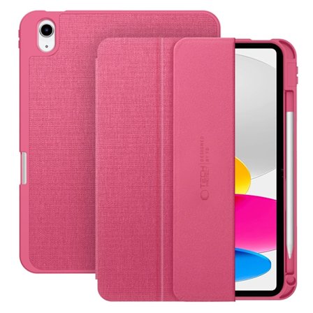 Tech-Protect iPad 10.9"/iPad 11" Fodral Canvas - Magenta Bloom
